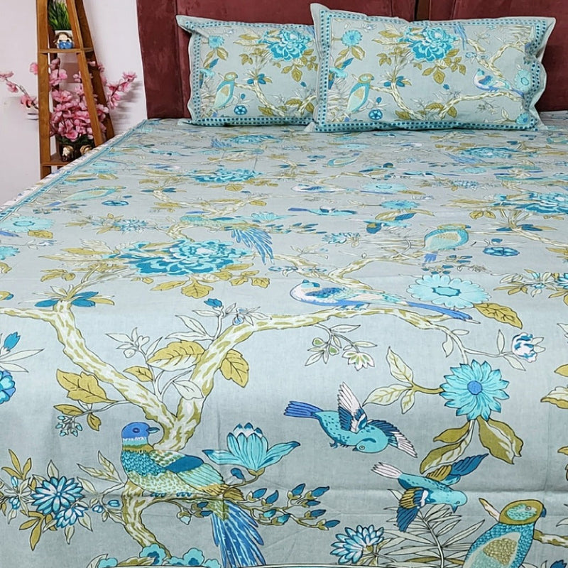 Forest Charm Cotton Bedsheet