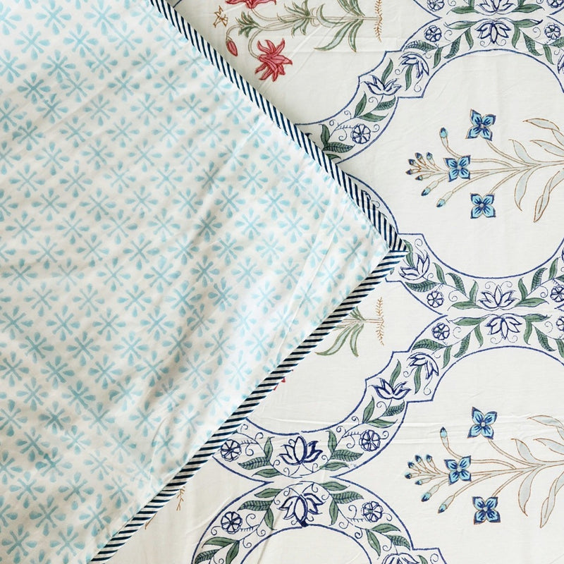A Floral Raga Double Hand Blocked Dohar