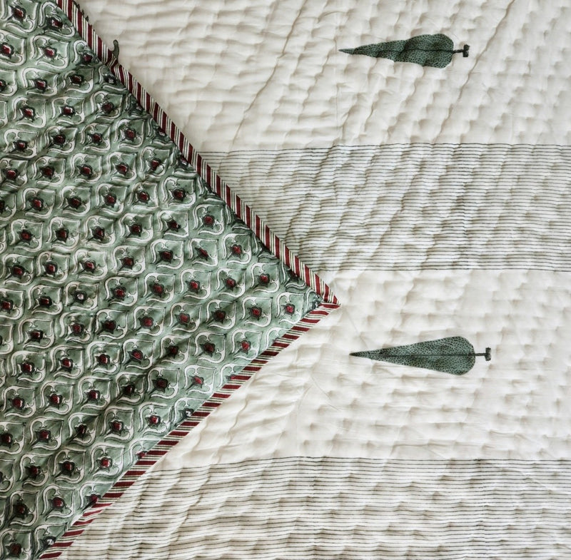 Cyprus Beauty Hand Blocked Quilt