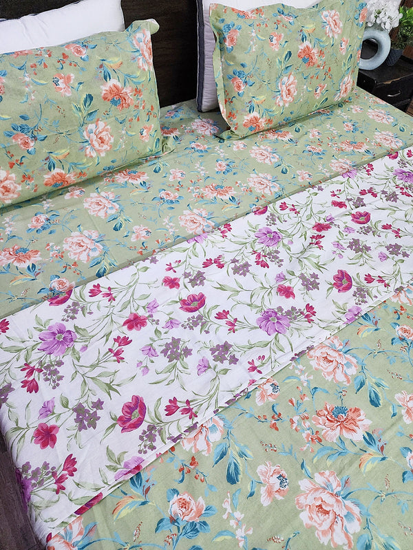 Italian Floral Dohar Bedding Set