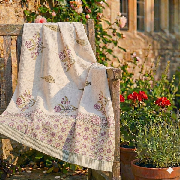 Bathing Comfort Hand Blocked Bath Towel