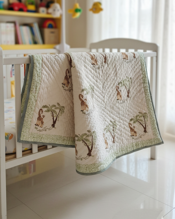Pure Comfort Hand Blocked Baby Quilt