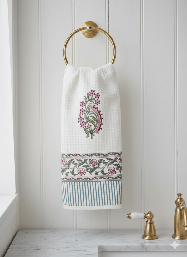 The Charmer - Hand Blocked Hand Towel