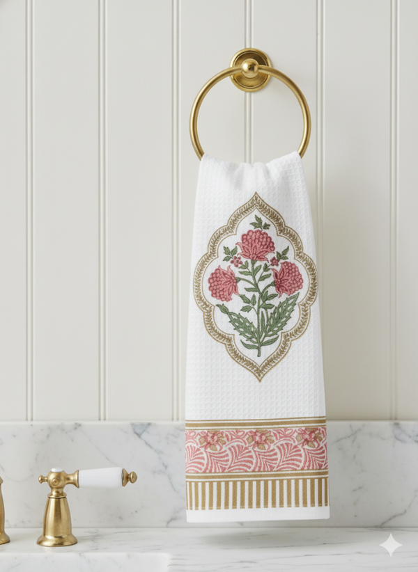 Artistic Charm Hand Blocked Hand Towel