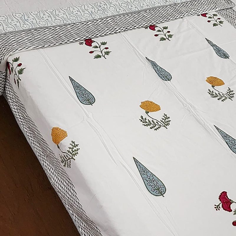 Hand-Blocked Cotton Dohar - Day Dreamer