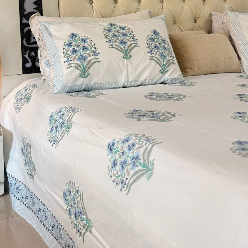 Indiloom Blockprint Bedsheet
