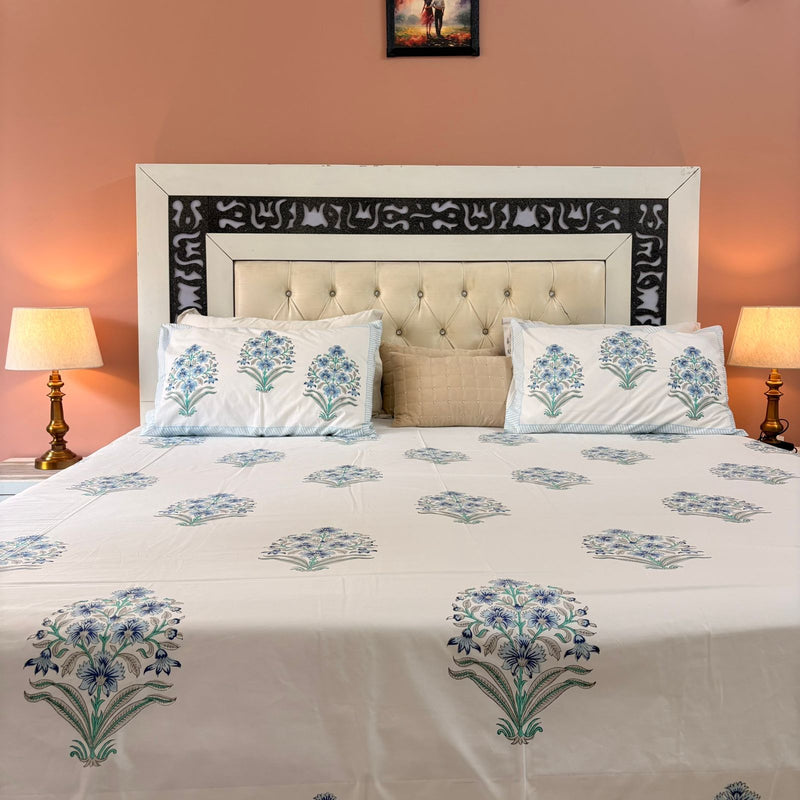 Indiloom Blockprint Bedsheet