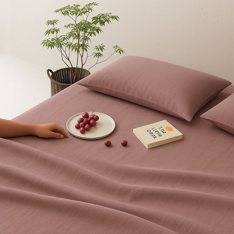 Opulent Hues Solid Bedsheet