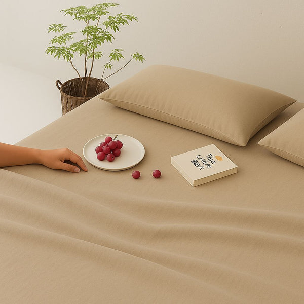 Sandstone Solid Bedsheet