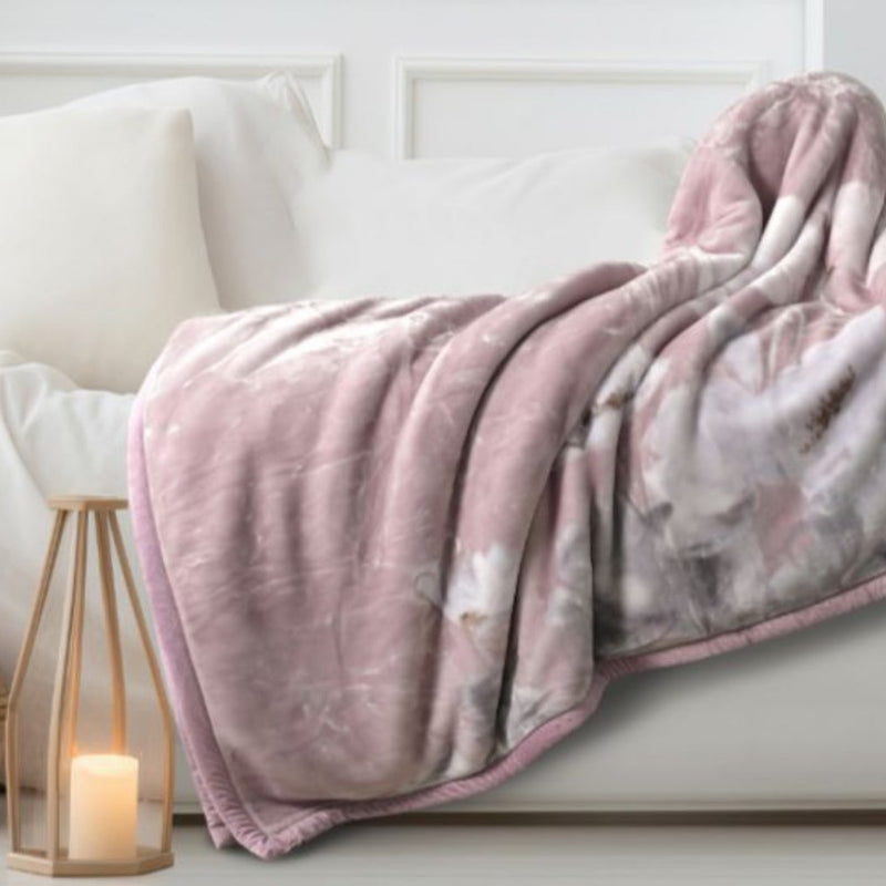 Pink Florals Winter Blanket