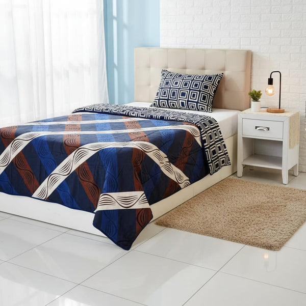 Check Pattern - Single Warm and Reversible Duvet Cover