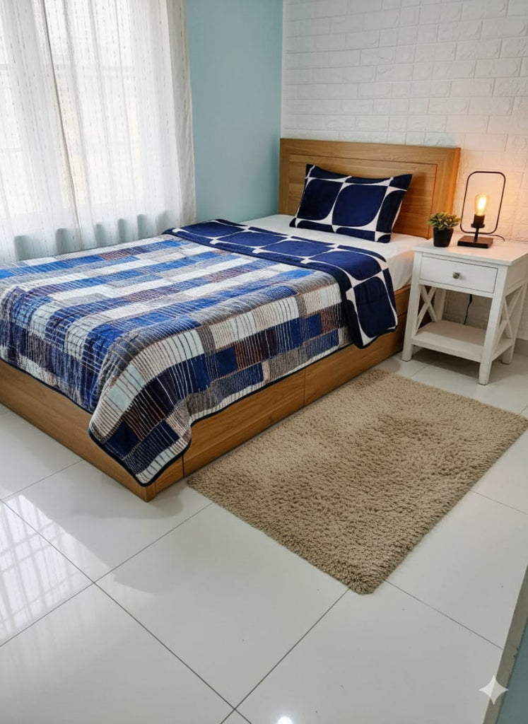 Bold Geometric Print - Single Warm and Reversible Duvet Cover