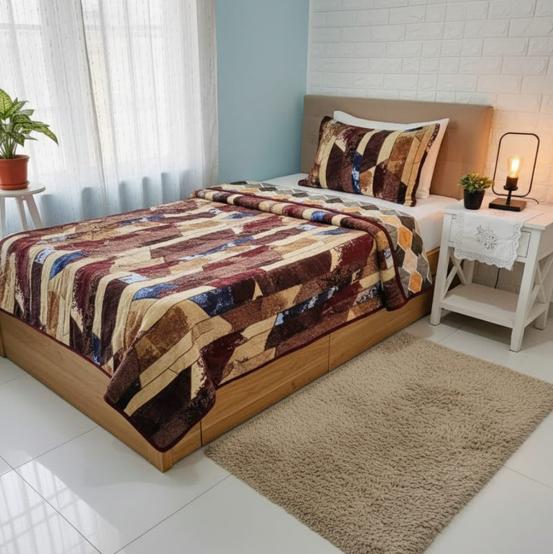 Artistic Pattern Single Warm and Reversible Duvet Cover