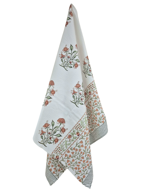 Floral Love Hand Blocked Towel Set