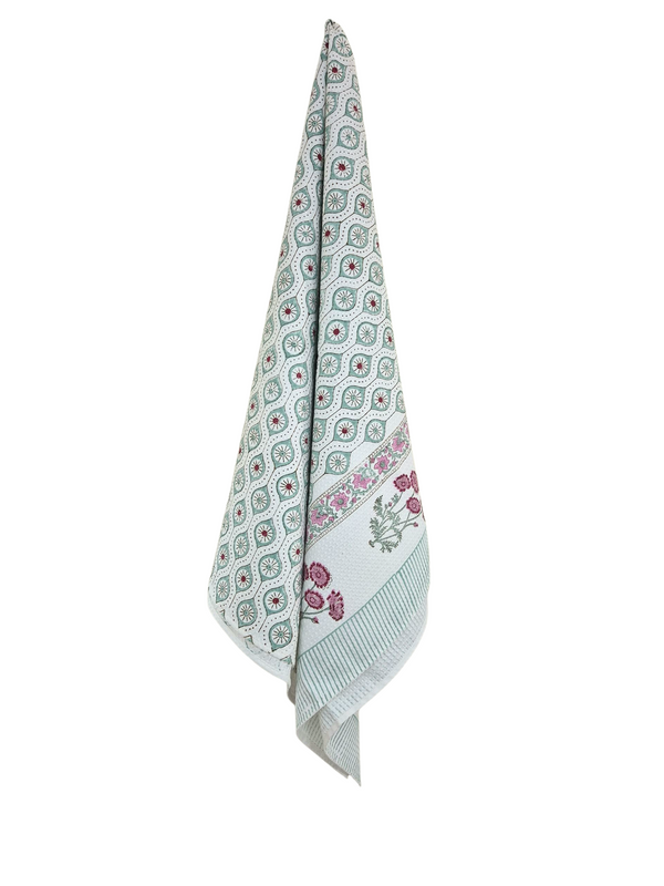 Flora Love Hand Blocked Towel Set