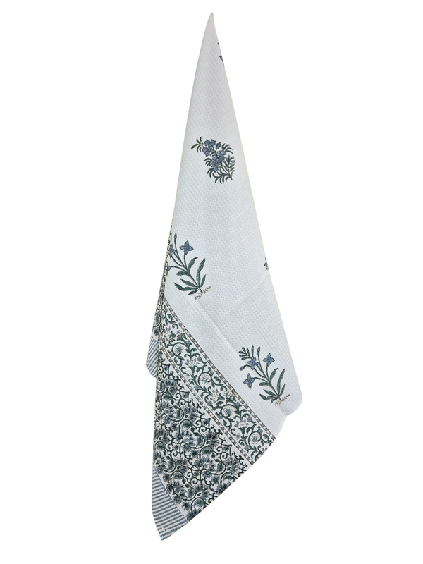 Floral Buta Love Hand Blocked Towel
