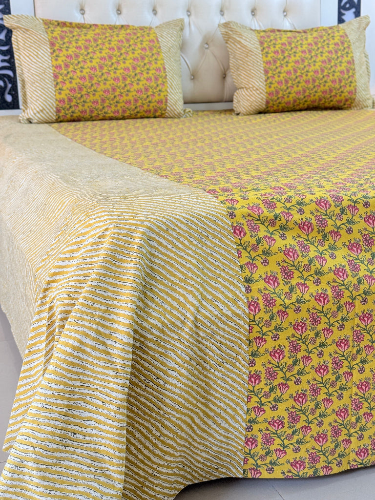 Turmeric Trails Ajrakh Hand Blocked Sheet