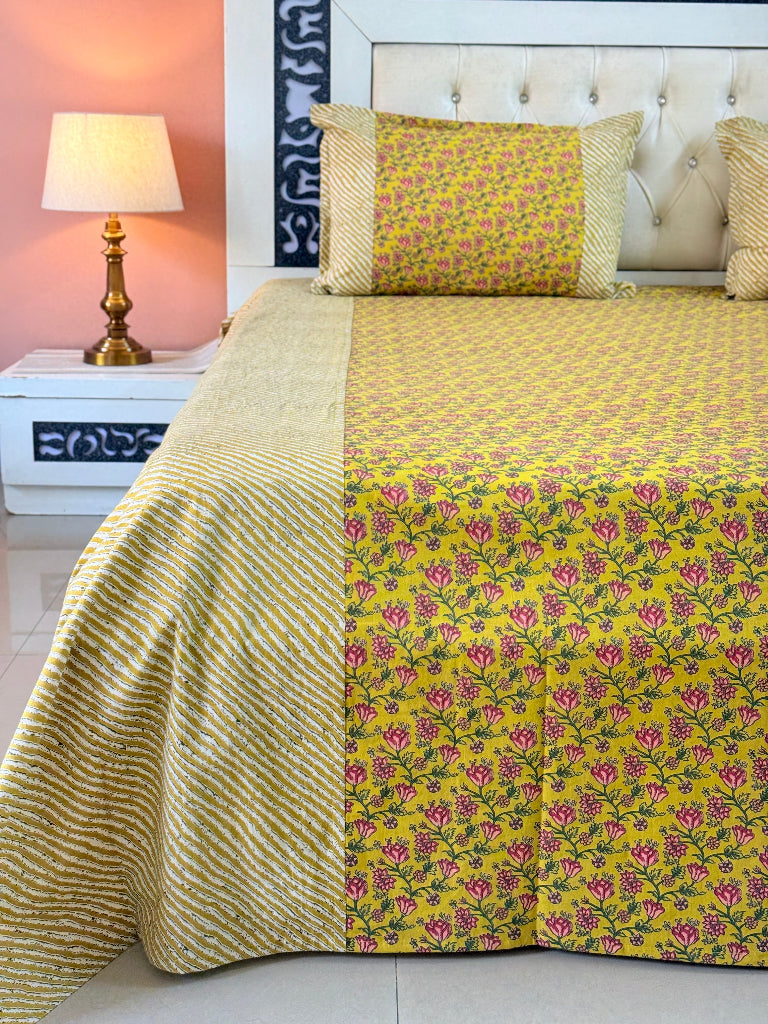 Turmeric Trails Ajrakh Hand Blocked Sheet