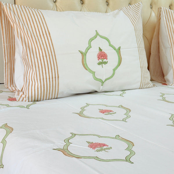 Mughal Art Blockprint Bedsheet