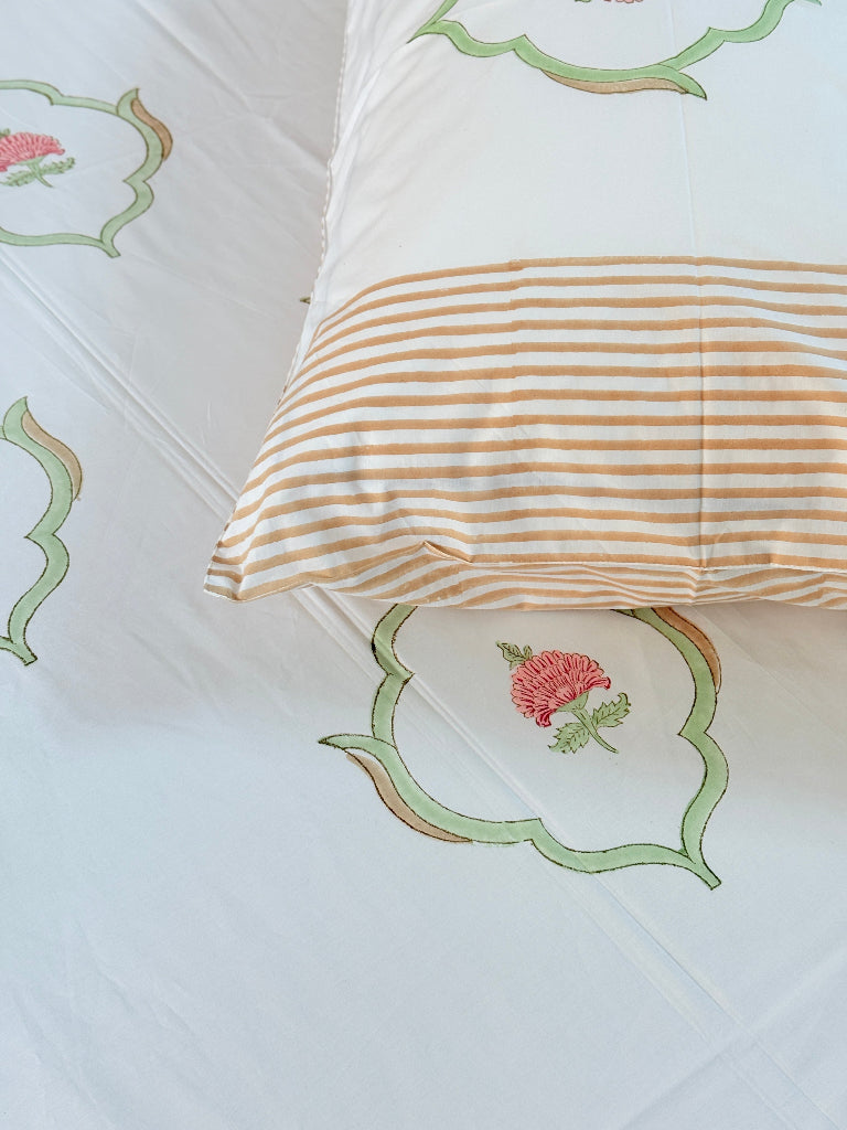 Mughal Art Blockprint Bedsheet