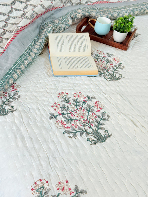 Blossom Elan Double Hand Blocked Quilt