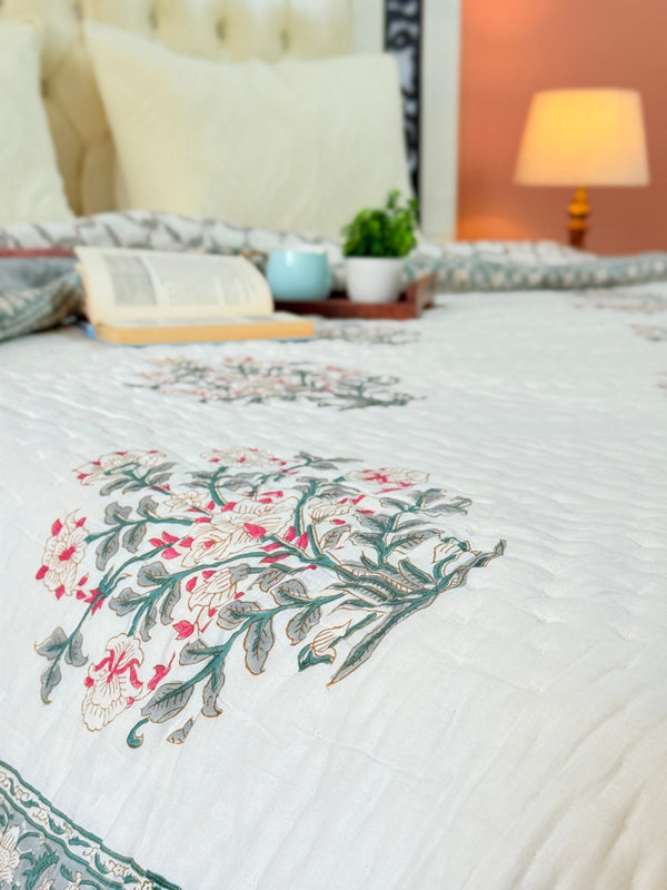 Blossom Elan Double Hand Blocked Quilt