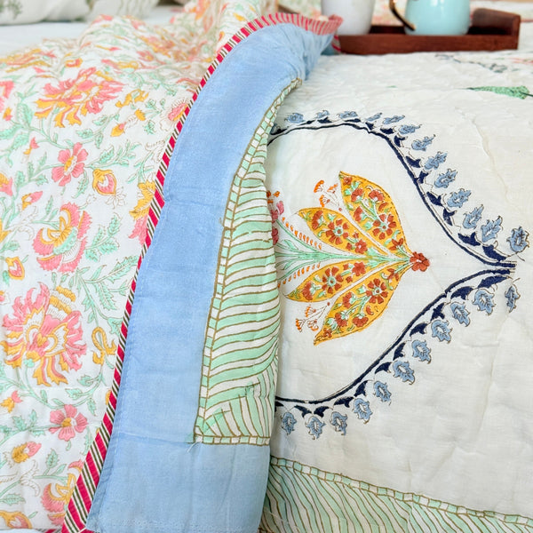 Meadow Grace Hand Blocked Quilt