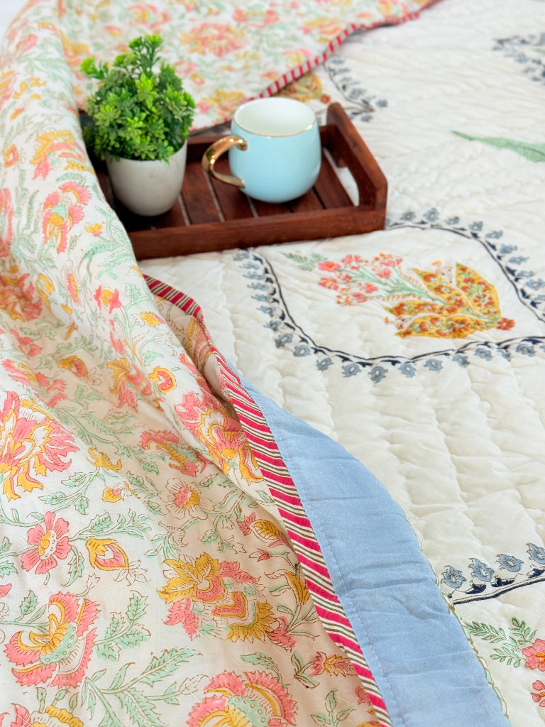 Meadow Grace Hand Blocked Quilt