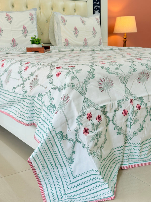 Blooming Serenity Double Hand Blocked Dohar