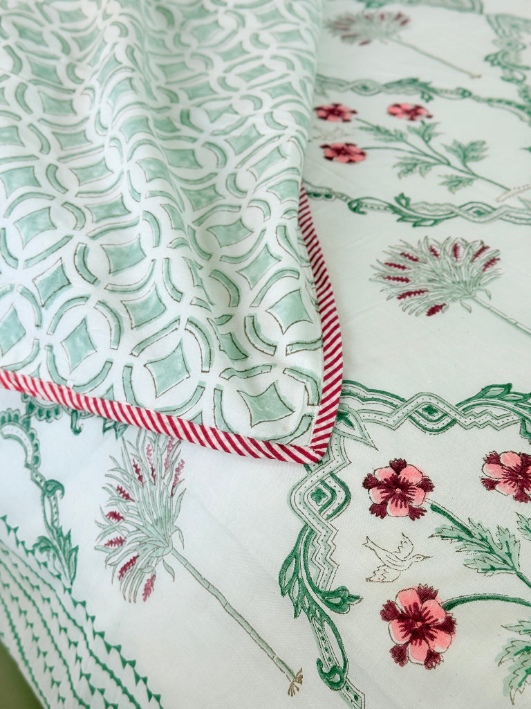 Blooming Serenity Double Hand Blocked Dohar