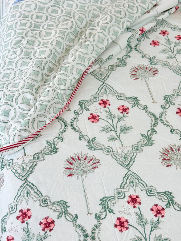 Blooming Serenity Double Hand Blocked Dohar