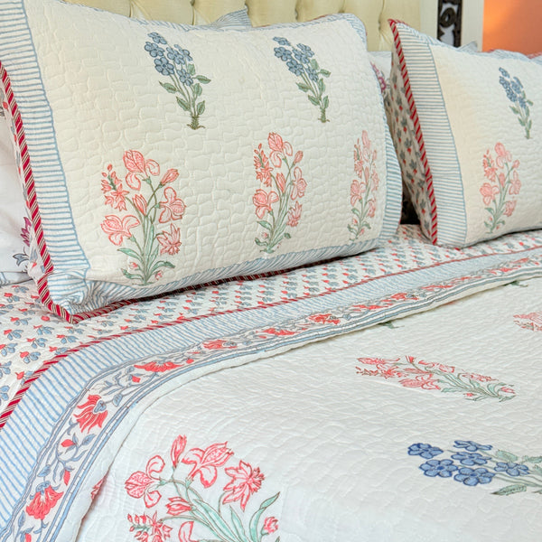 Elegance Redefined Hand Blocked Quilted Bedcover