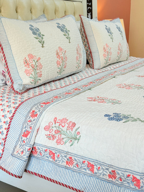 Elegance Redefined Hand Blocked Quilted Bedcover
