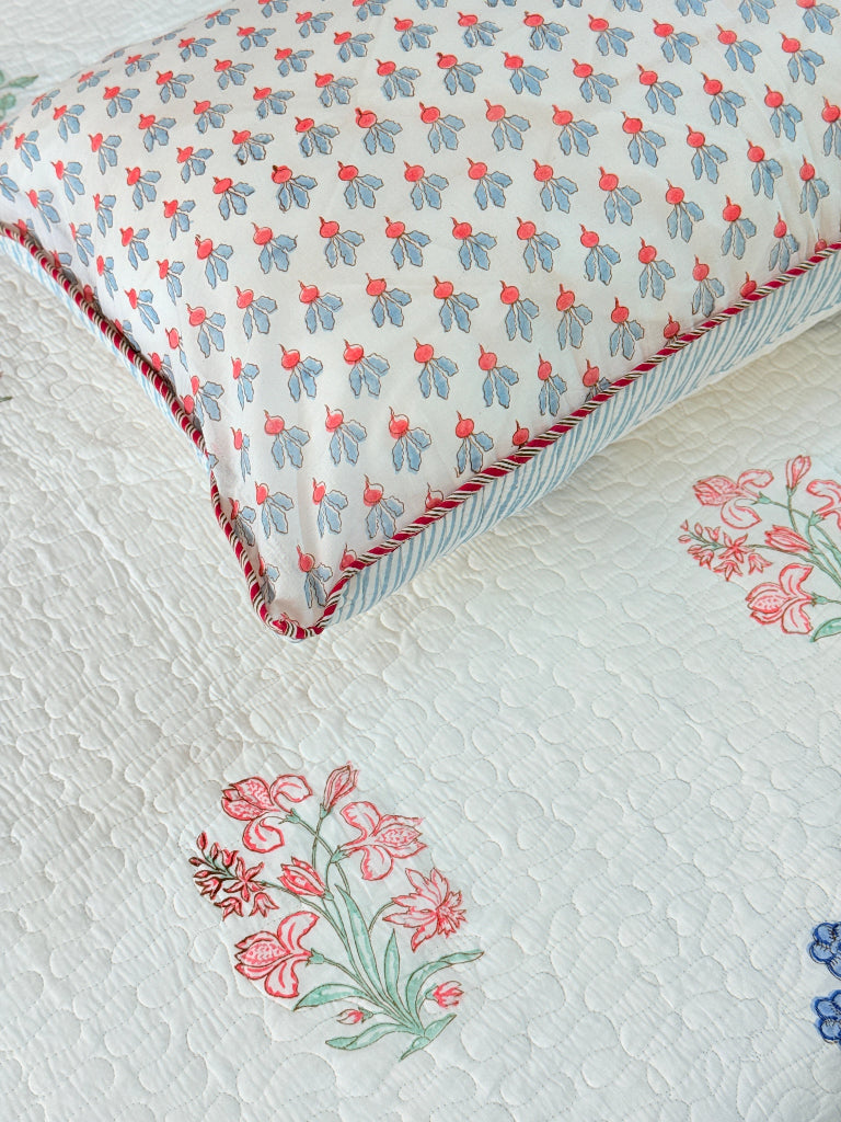 Elegance Redefined Hand Blocked Quilted Bedcover