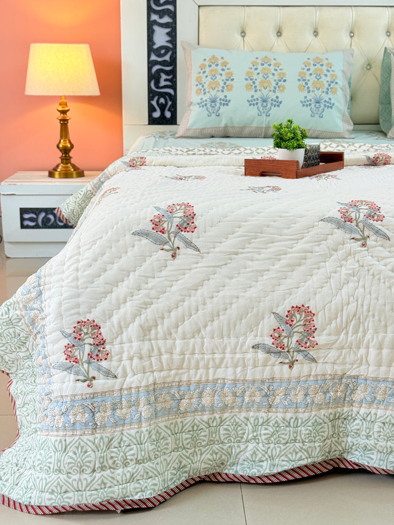 Handcrafted Warmth Single Hand Blocked Quilt