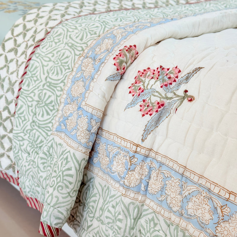Handcrafted Warmth Single Hand Blocked Quilt