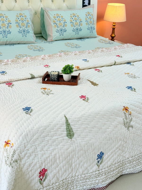Garden Grace Double Hand Blocked Quilt