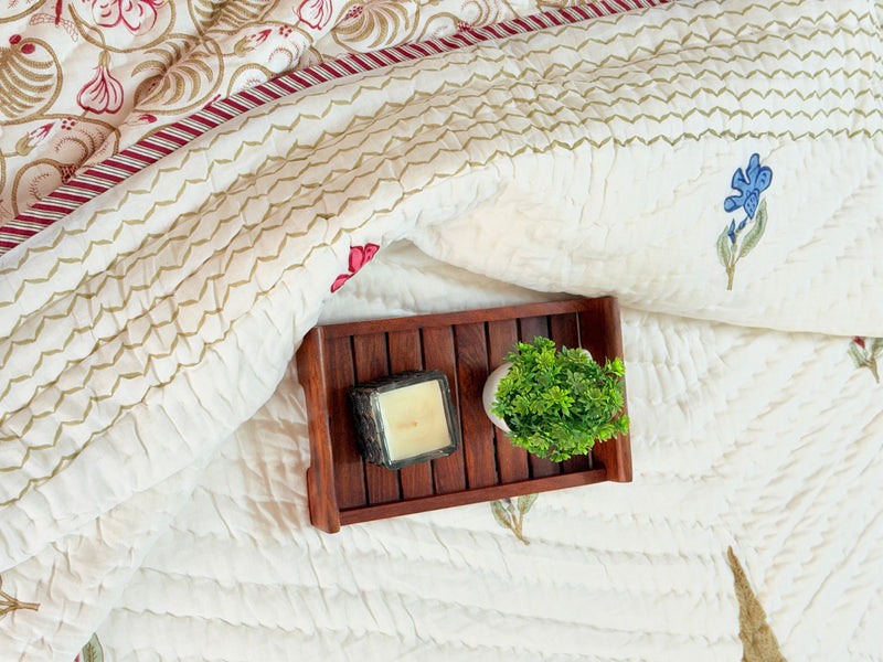 Garden Grace Double Hand Blocked Quilt