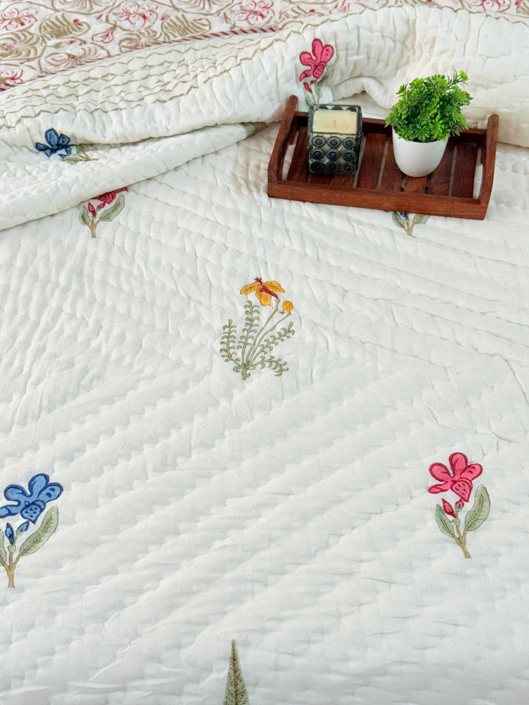 Garden Grace Double Hand Blocked Quilt