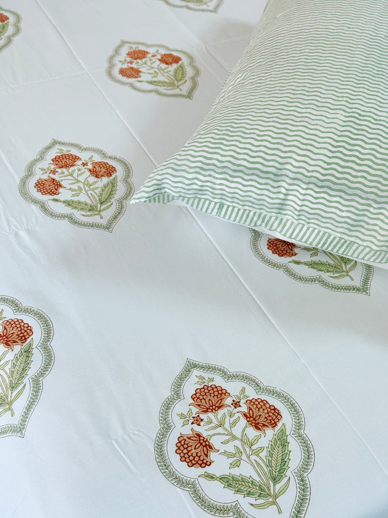 Artistic Beauty Hand Blocked Sheet