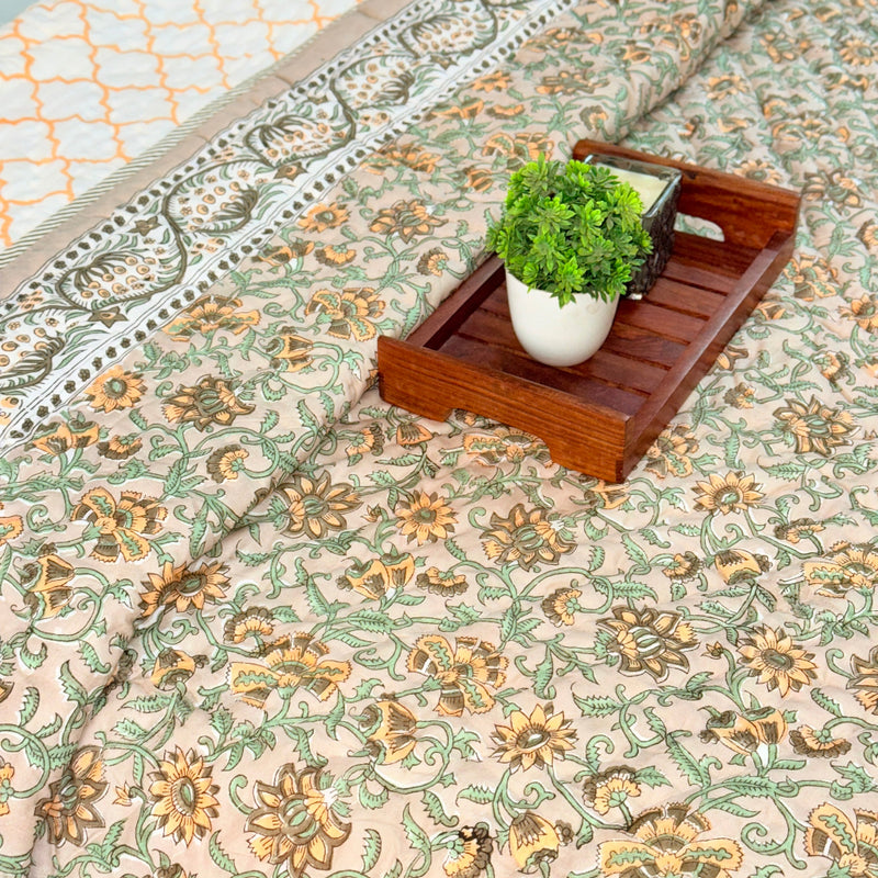 Stunning Florals Single Hand Blocked Quilt