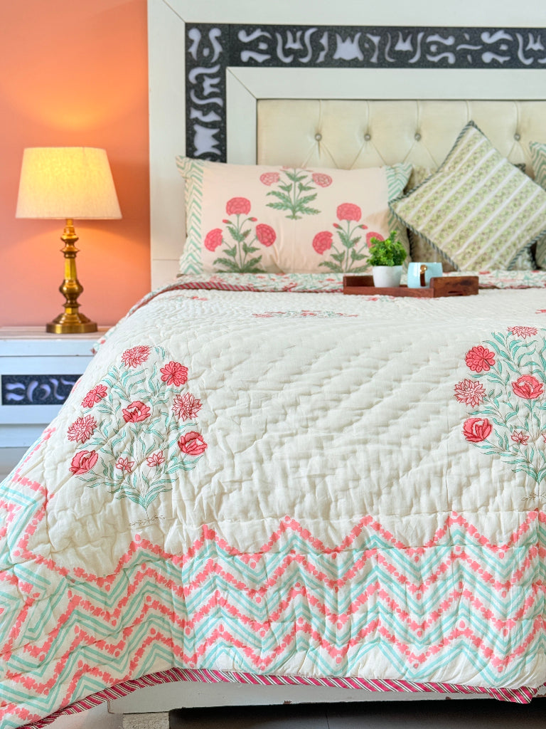 Bloomnest Hand Blocked Quilt