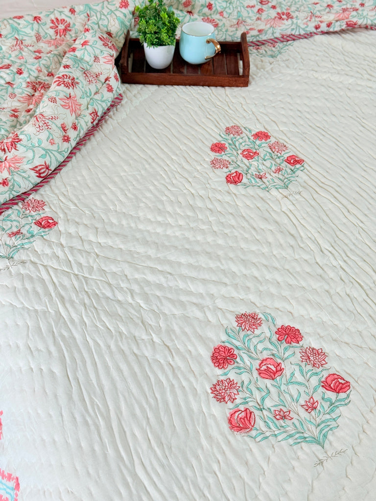 Bloomnest Hand Blocked Quilt