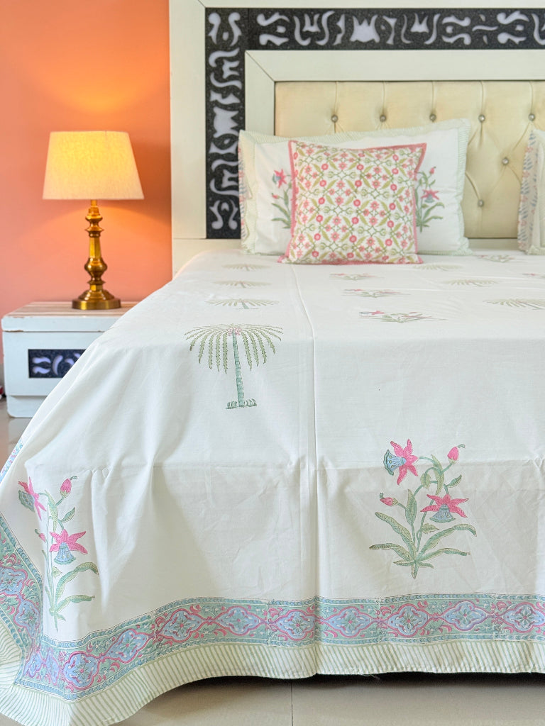 Palm Grove Hand Blocked Sheet