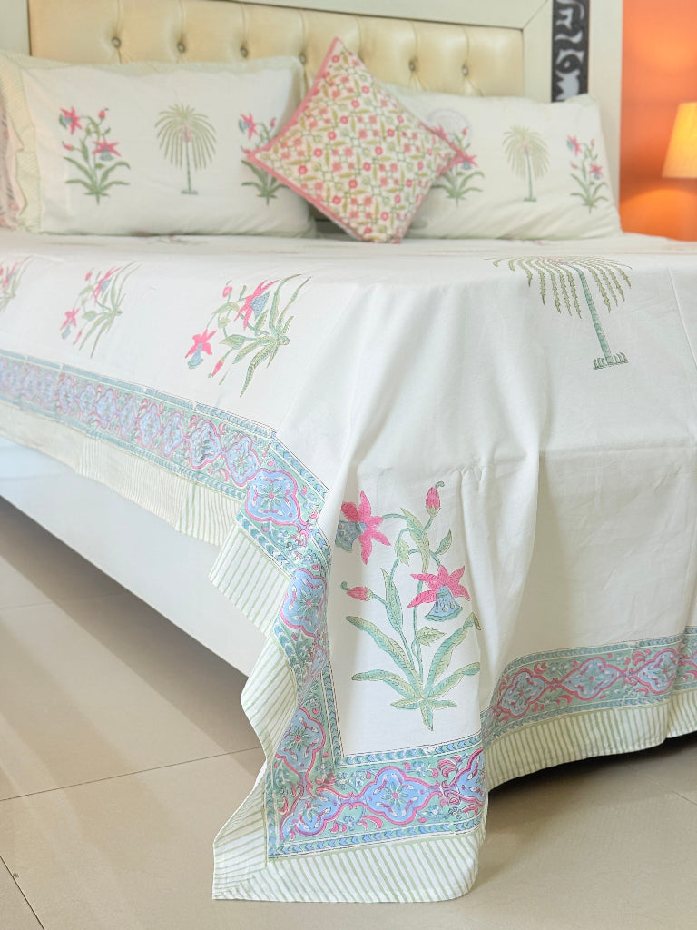 Palm Grove Hand Blocked Sheet