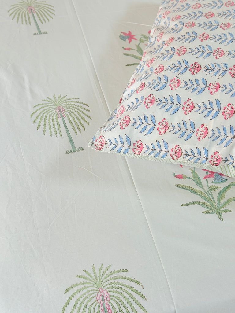 Palm Grove Hand Blocked Sheet