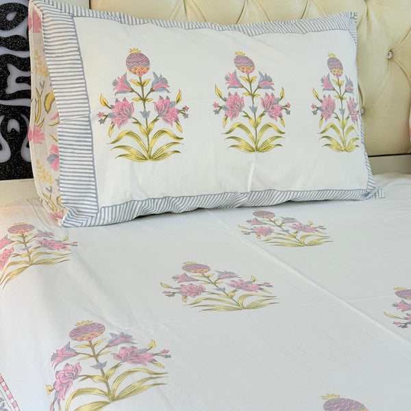 Enchanting Garden Hand Blocked Sheet