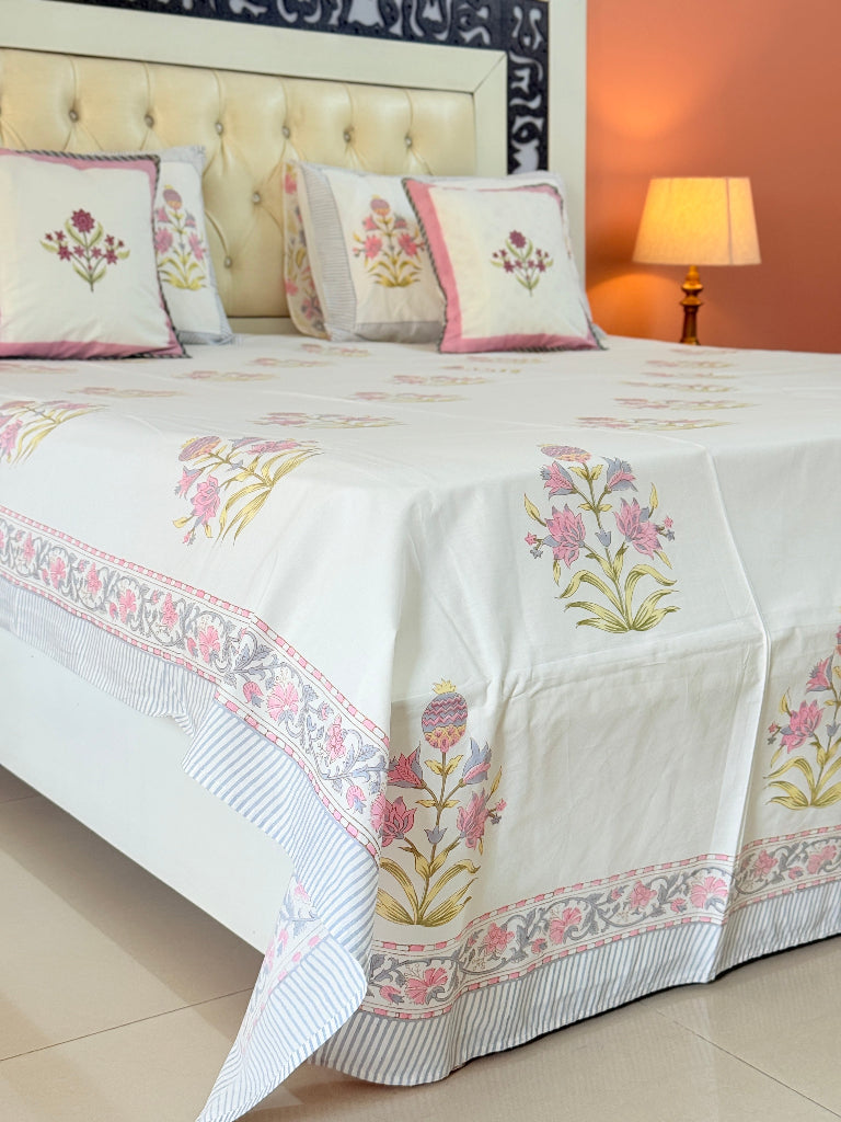 Enchanting Garden Hand Blocked Sheet