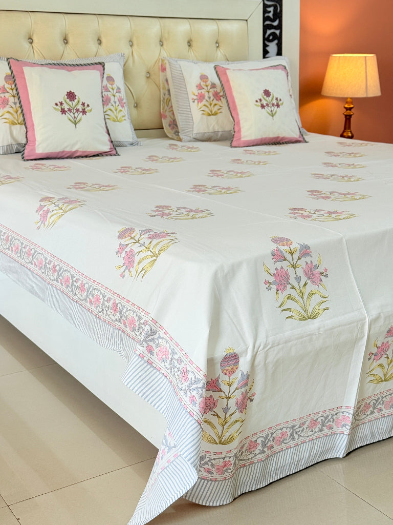 Enchanting Garden Hand Blocked Sheet