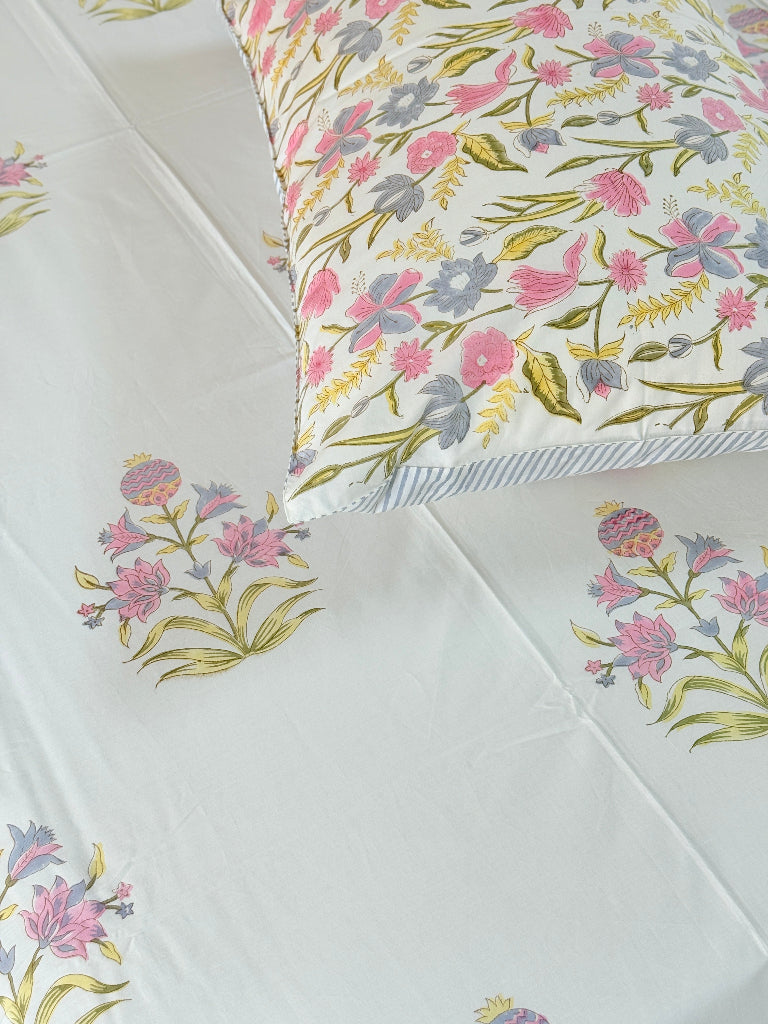 Enchanting Garden Hand Blocked Sheet